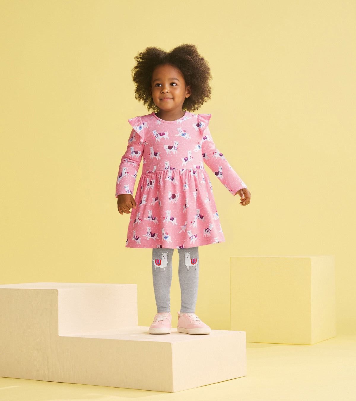 Baby & Toddler Girls Dancing Alpacas Ruffle Sleeve Dress and Legging S - Hatley Baby & Toddler