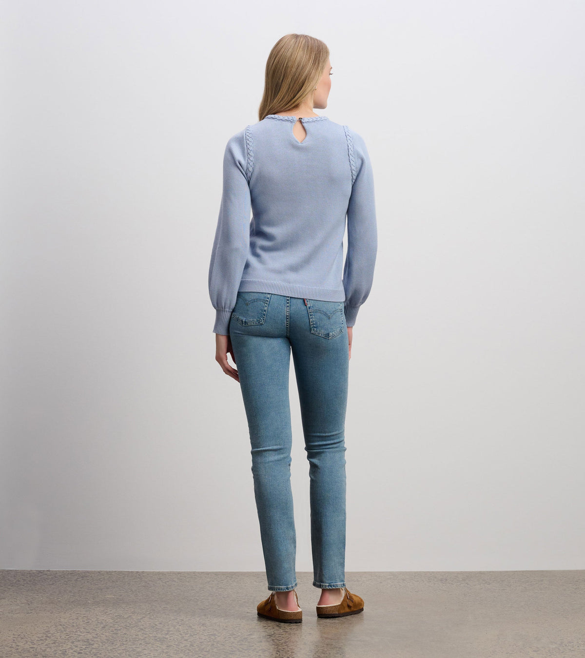 Braided Sweater - Bright Denim Blue - Hatley Women