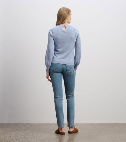 Braided Sweater - Bright Denim Blue - Hatley Women