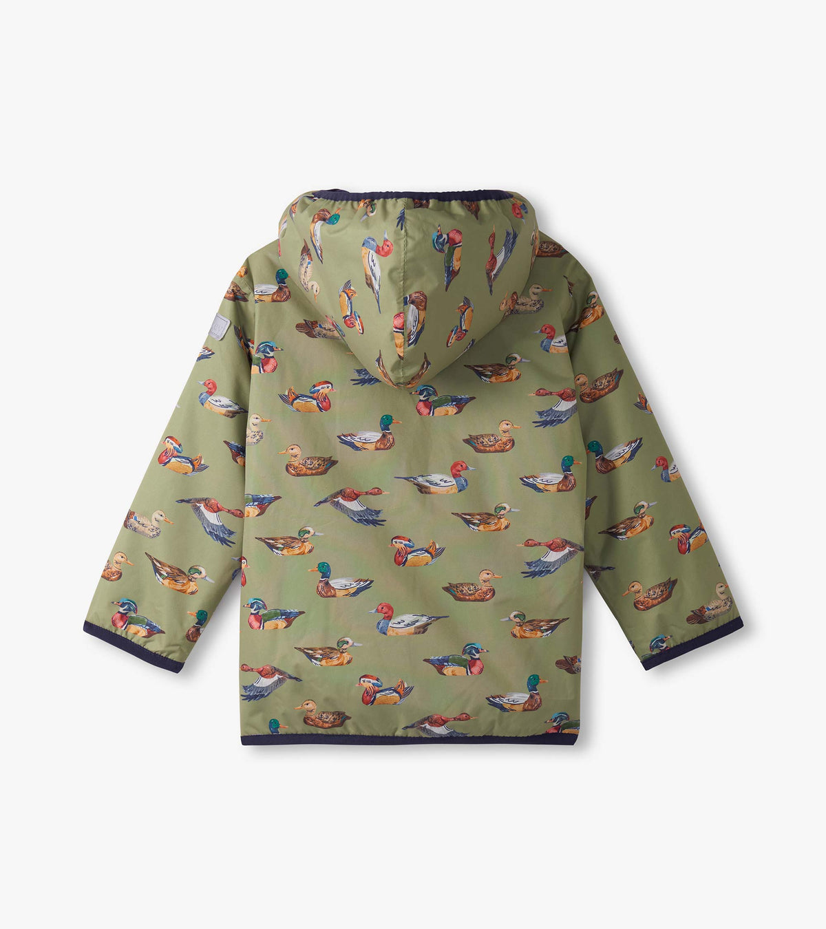 Boys Duck Decoys Zip-Up Lightweight Rain Jacket - Hatley Boys
