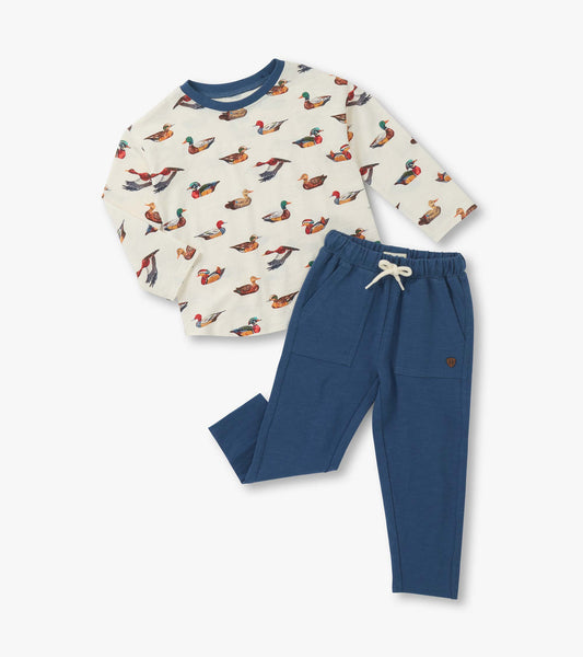 Baby & Toddler Boys Duck Decoys Graphic Lounge Set - Hatley Baby & Toddler