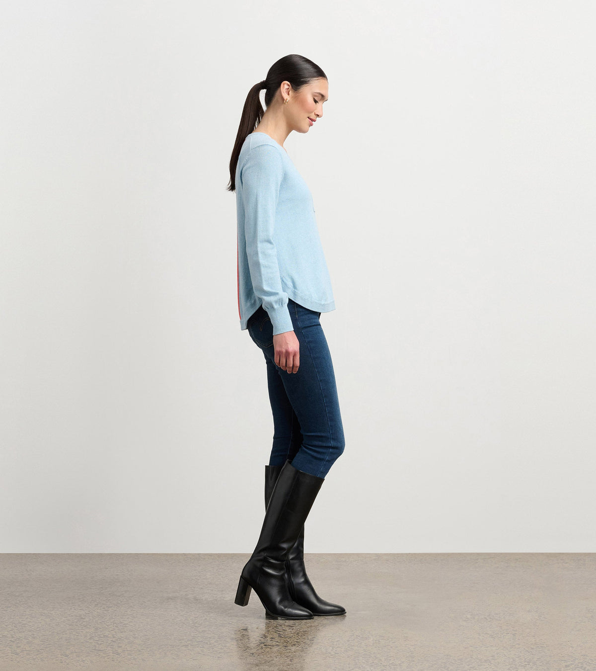 Jessie Sweater - Denim Melange - Hatley Women