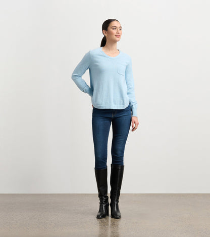Jessie Sweater - Denim Melange - Hatley Women