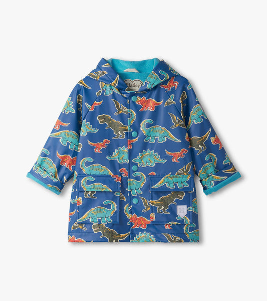 Baby & Toddler Boys Dino Roar Button-Up Rain Jacket - Hatley Baby & Toddler