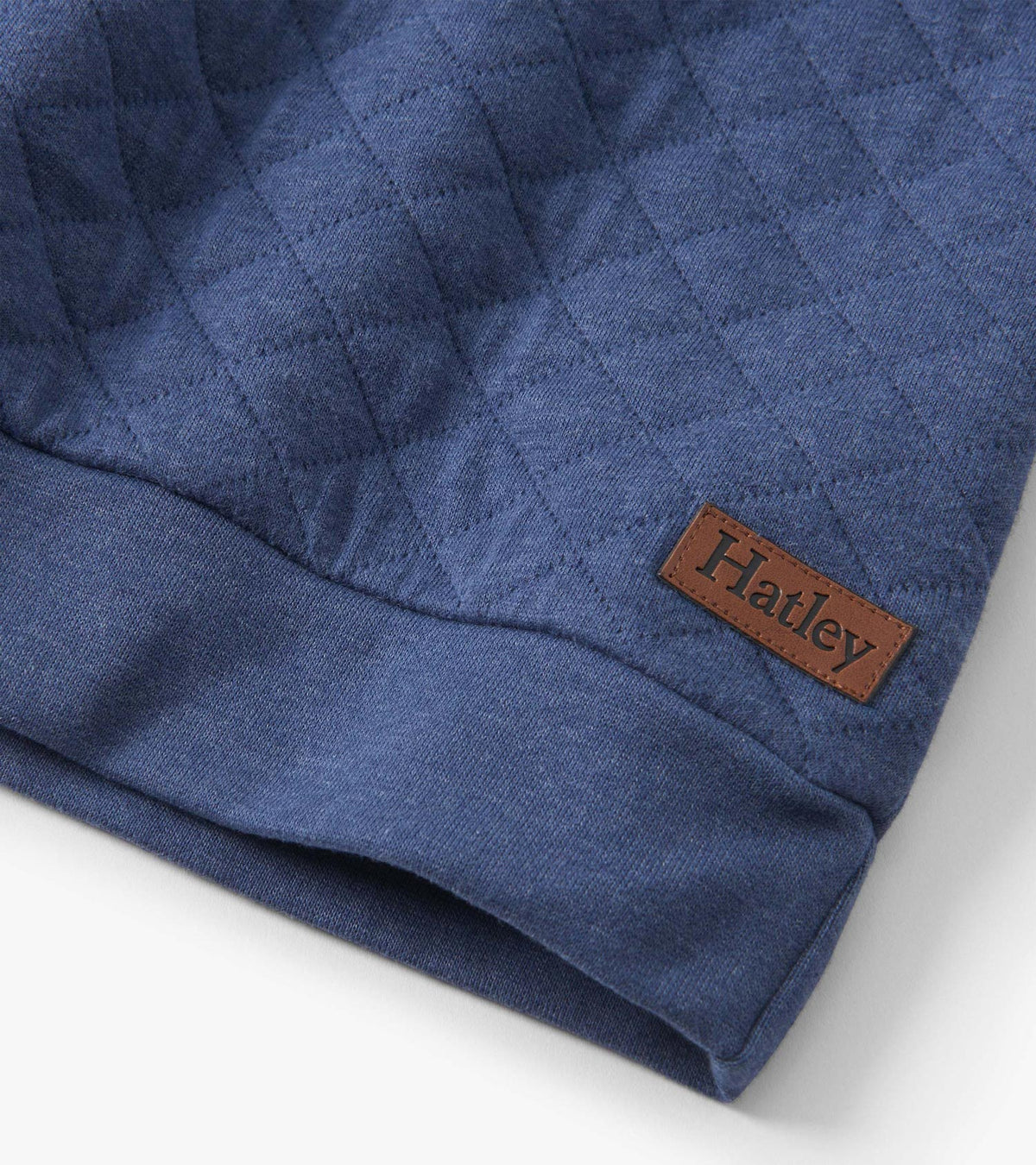 Boys Ensign Blue Quilted Pullover - Hatley Boys