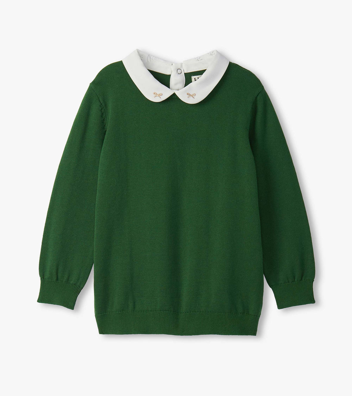 Girls Edin Green Little Pea Sweater - Hatley Girls