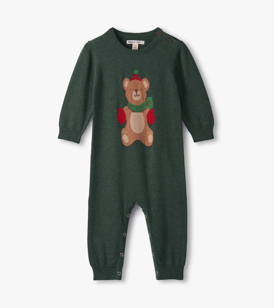 Baby Boys Teddy Bear Sweater Romper - Hatley Baby & Toddler