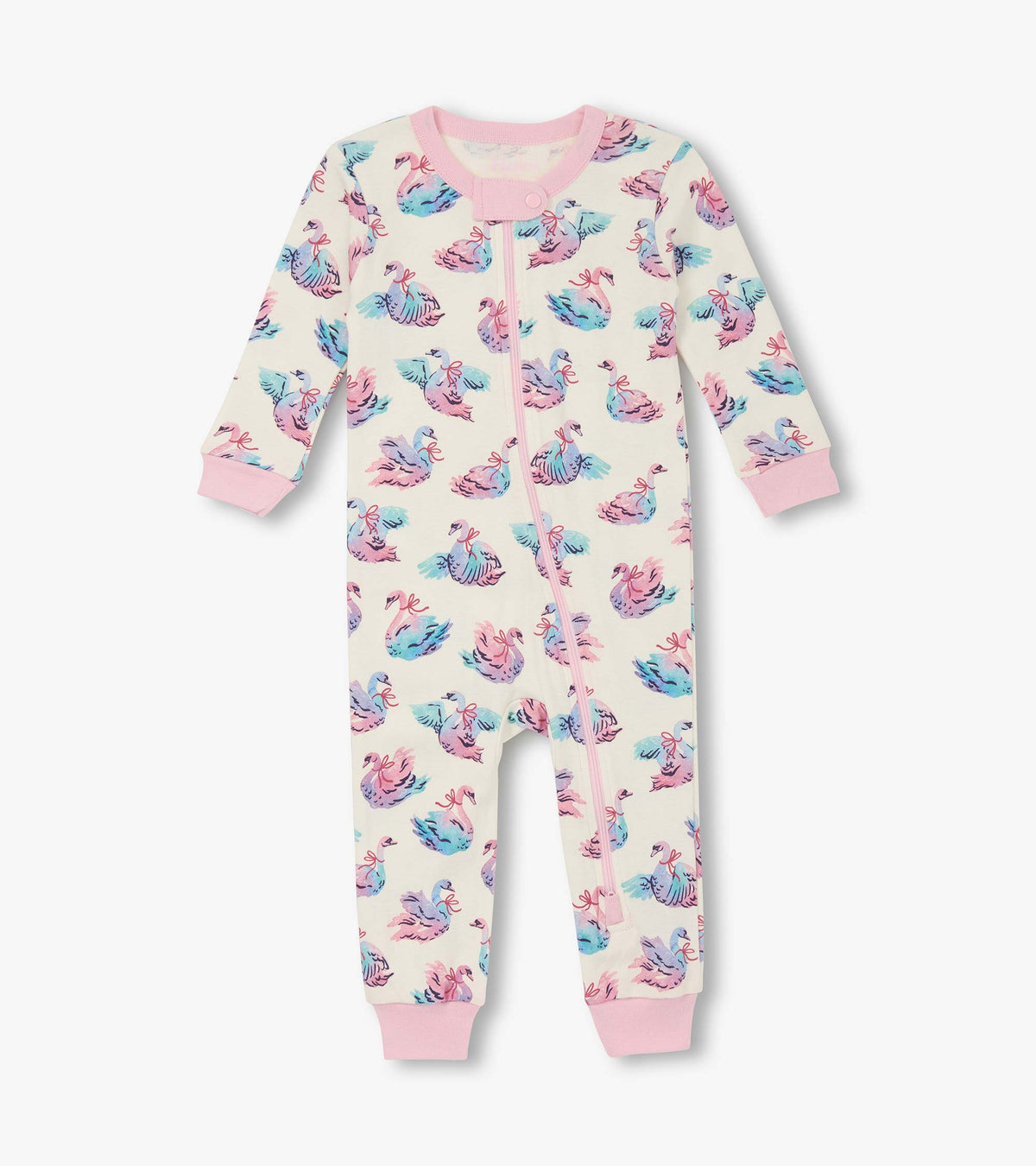 Baby Girls Elegant Swans Cotton Sleeper - Hatley Baby & Toddler