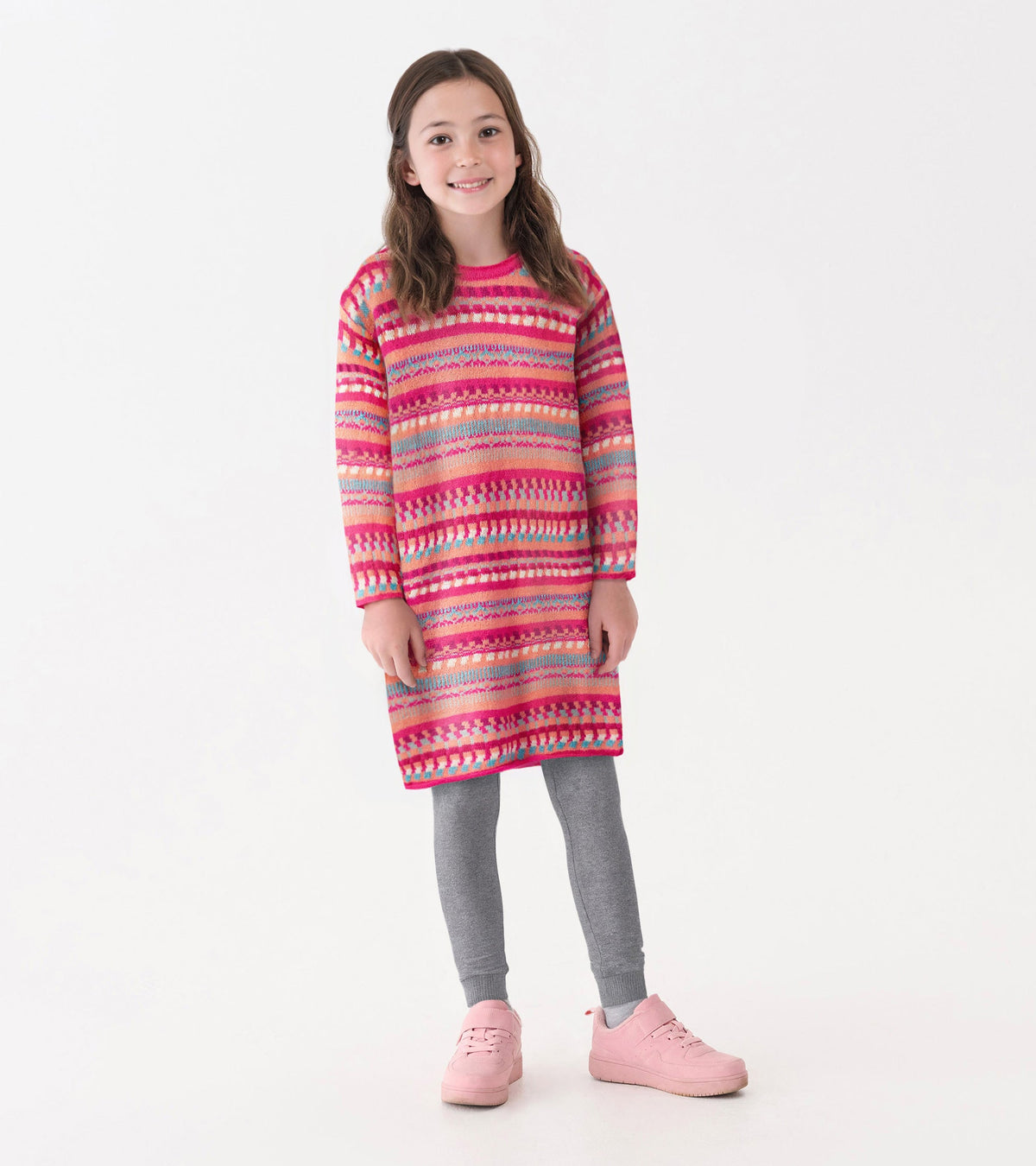 Girls Sunset Stripe Sweater Dress - Hatley Girls