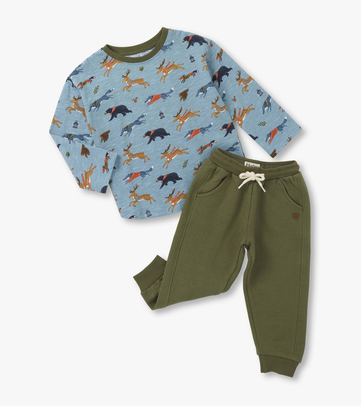 Baby & Toddler Boys Forest Animals Graphic Lounge Set - Hatley Baby & Toddler