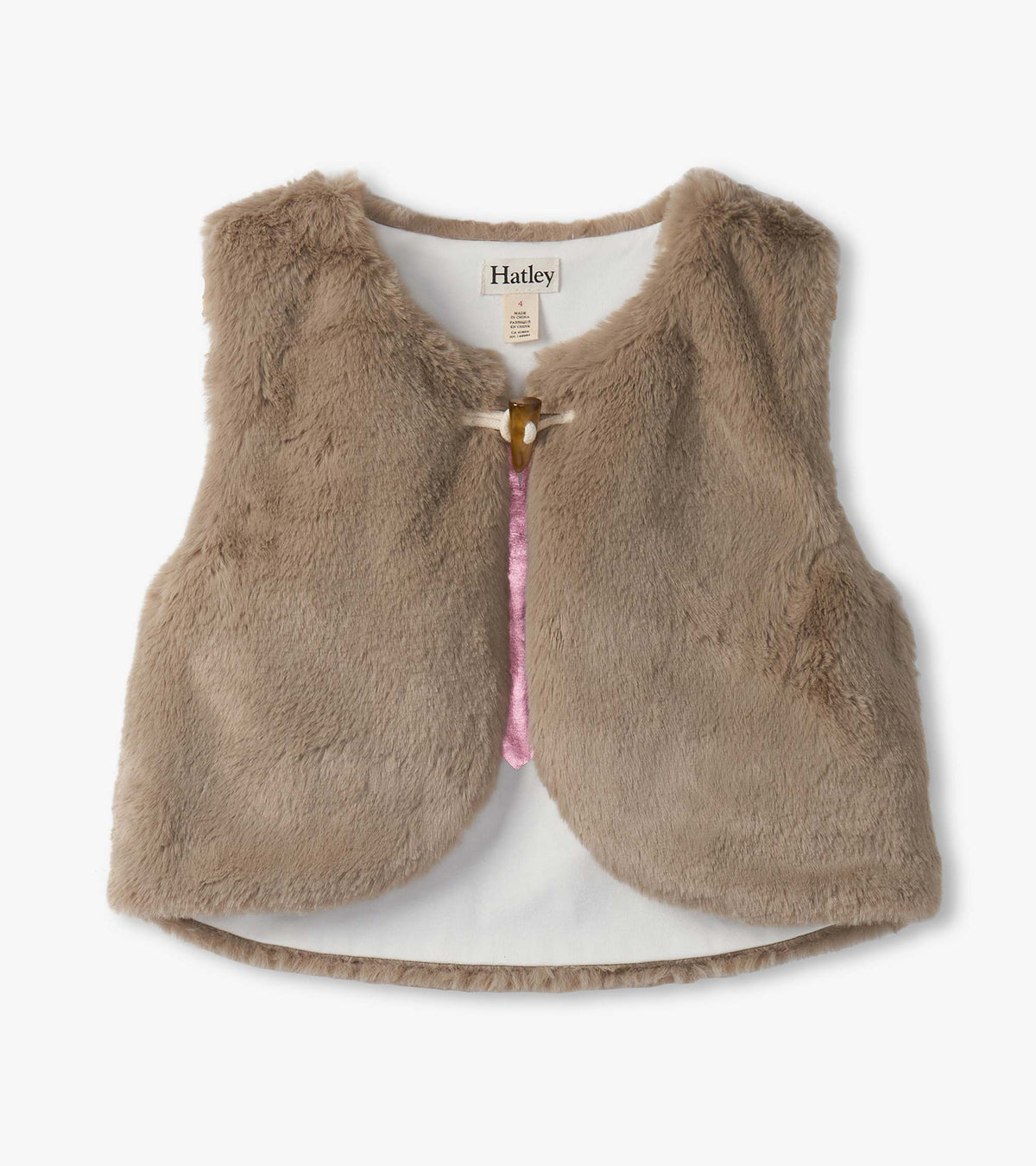 Girls Cropped Faux Fur Vest - Hatley Girls