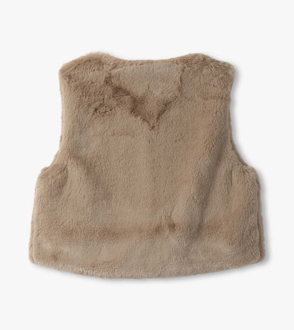 Girls Cropped Faux Fur Vest - Hatley Girls