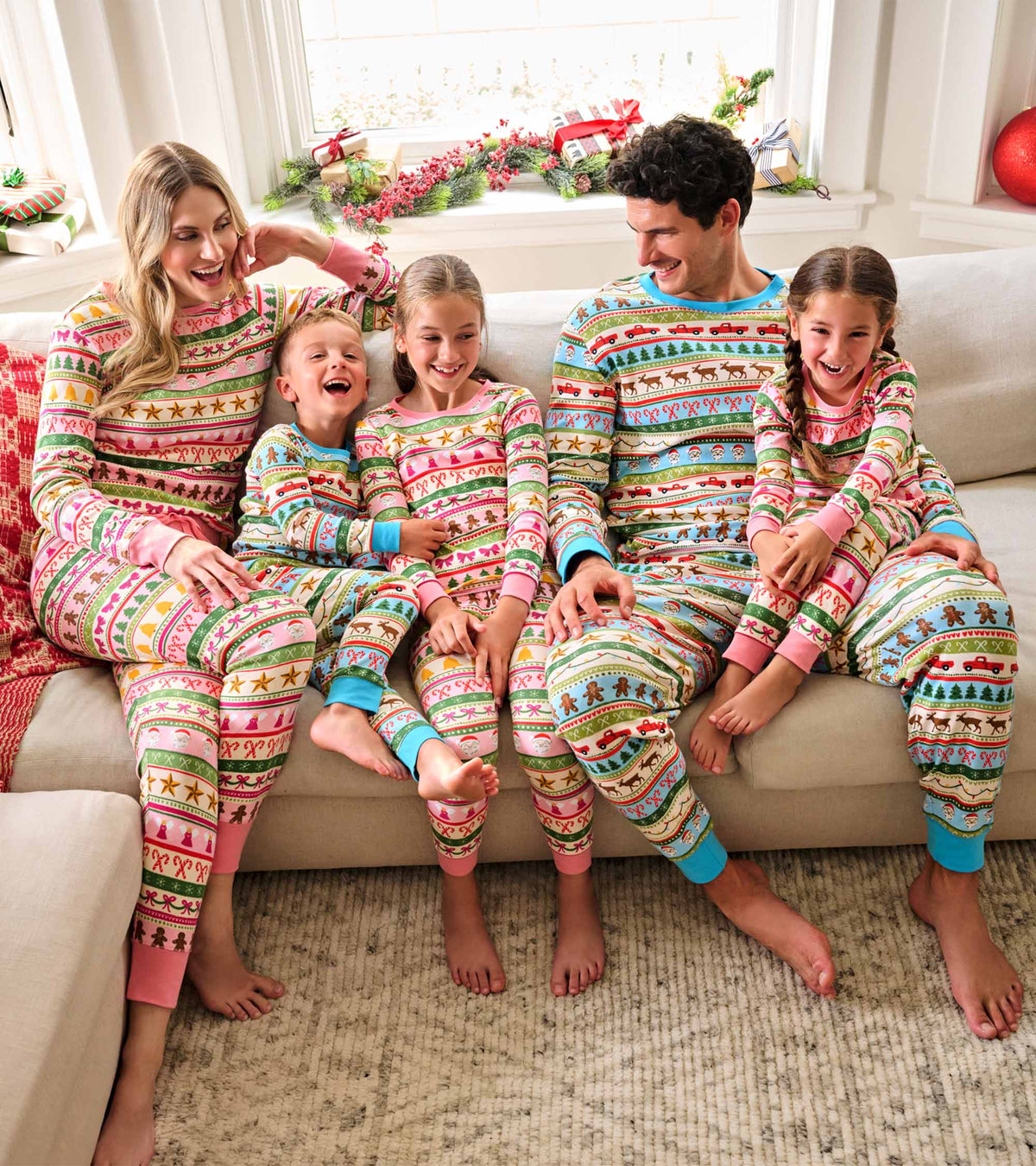 Men's Blue Fun Fair Isle Cotton Pajama Set - Hatley Women