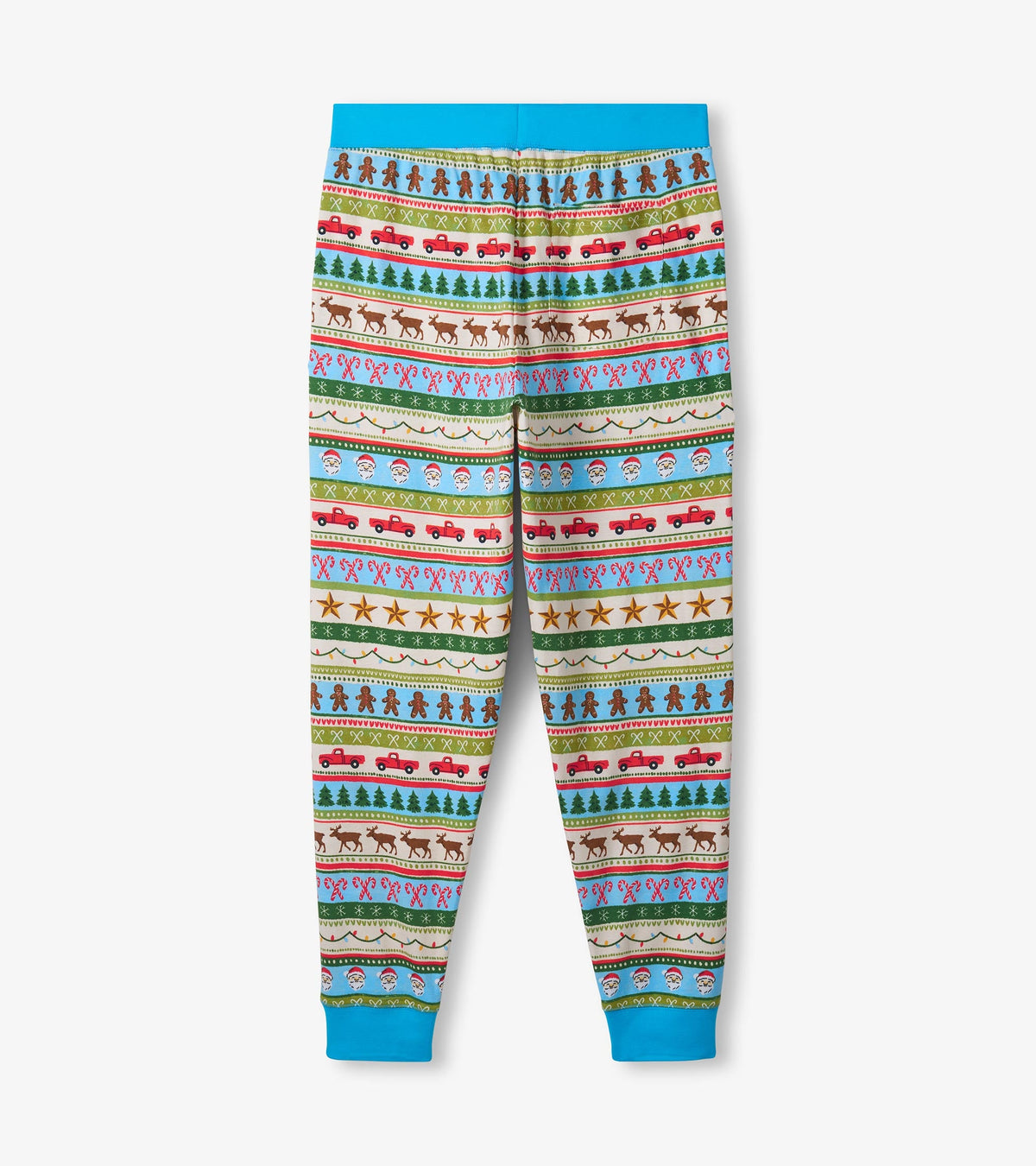 Men's Blue Fun Fair Isle Cotton Pajama Set - Hatley Women
