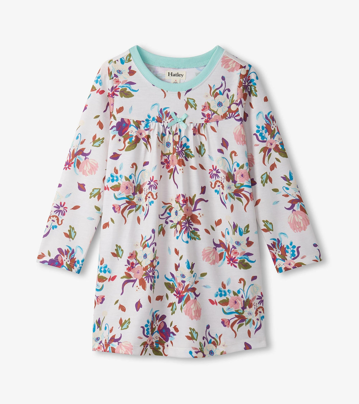 Girls Fall Floral Long Sleeve Nightdress - Hatley Girls