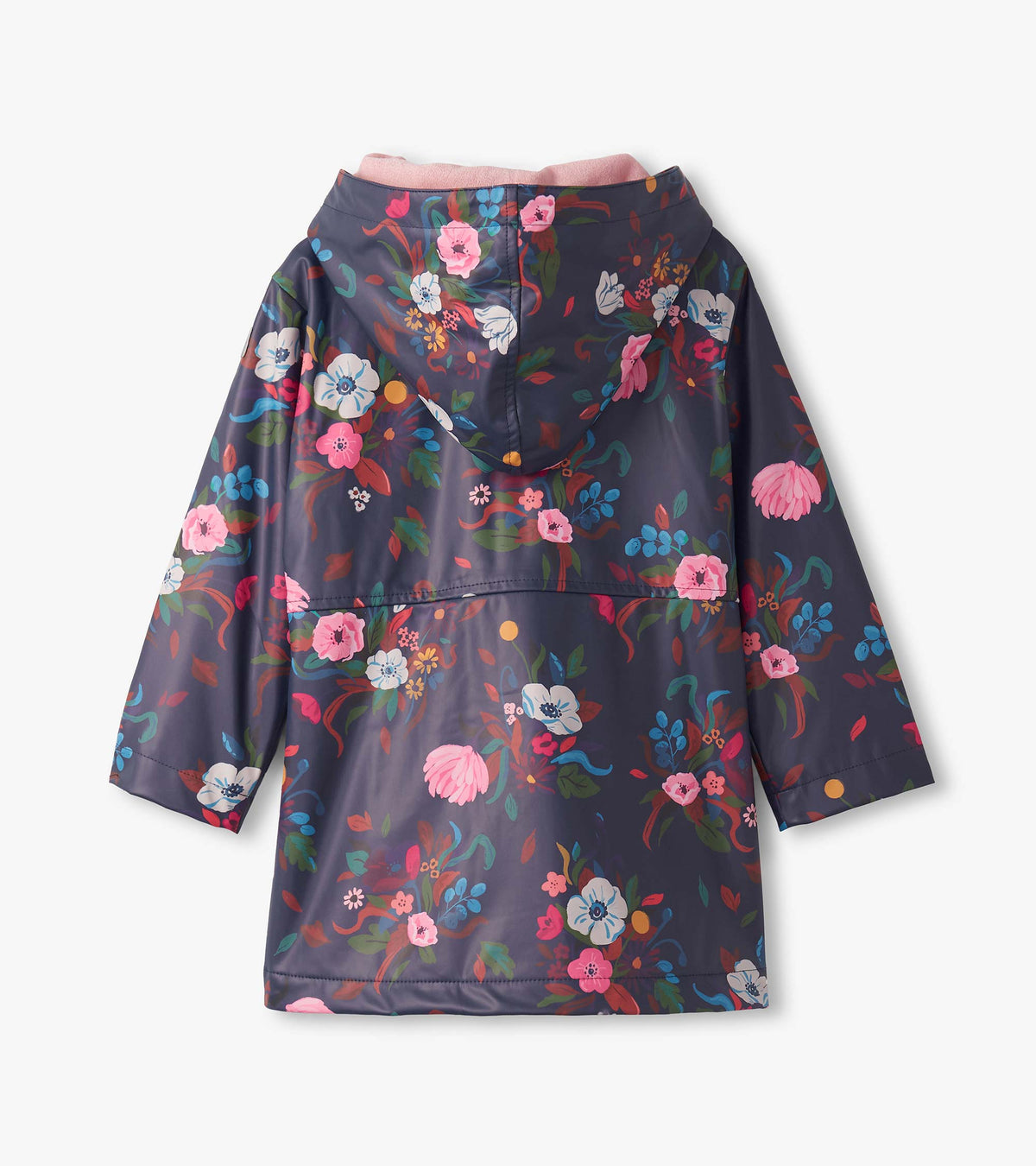 Girls Fall Floral Zip-Up Rain Jacket - Hatley Girls