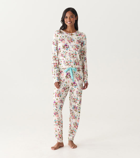 Women's Fall Floral Bamboo Pajama Set - Hatley Women