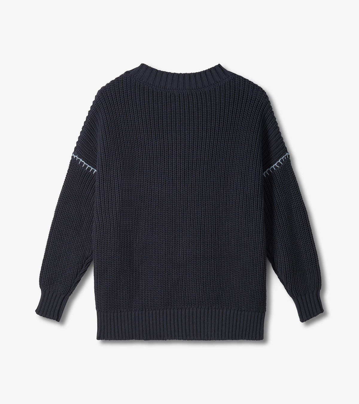 V-Neck Slouchy Sweater - Faded Grey - Hatley Women