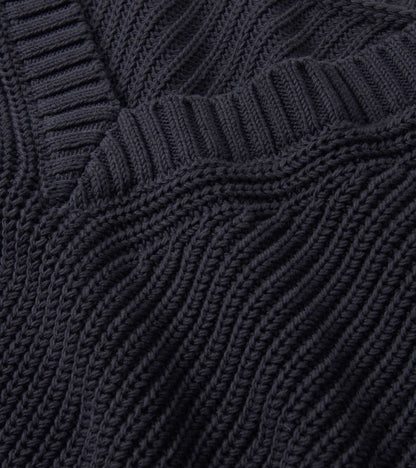 V-Neck Slouchy Sweater - Faded Grey - Hatley Women