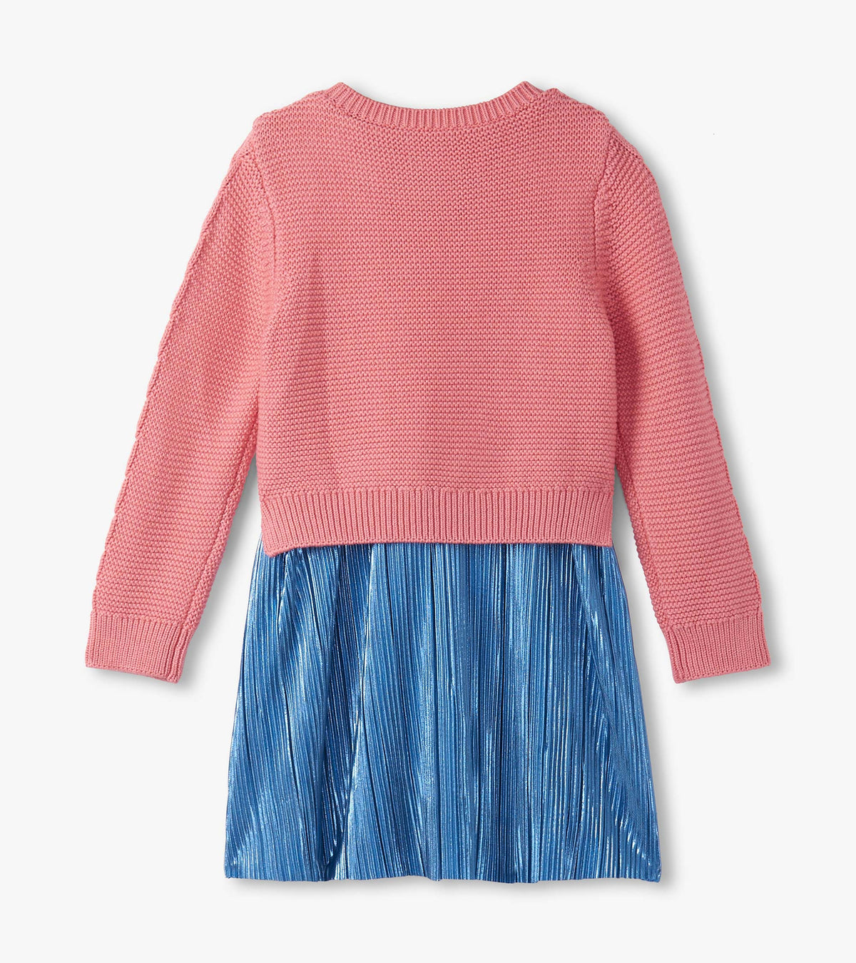 Girls Flamingo Pink Mix Media Dress - Hatley Girls