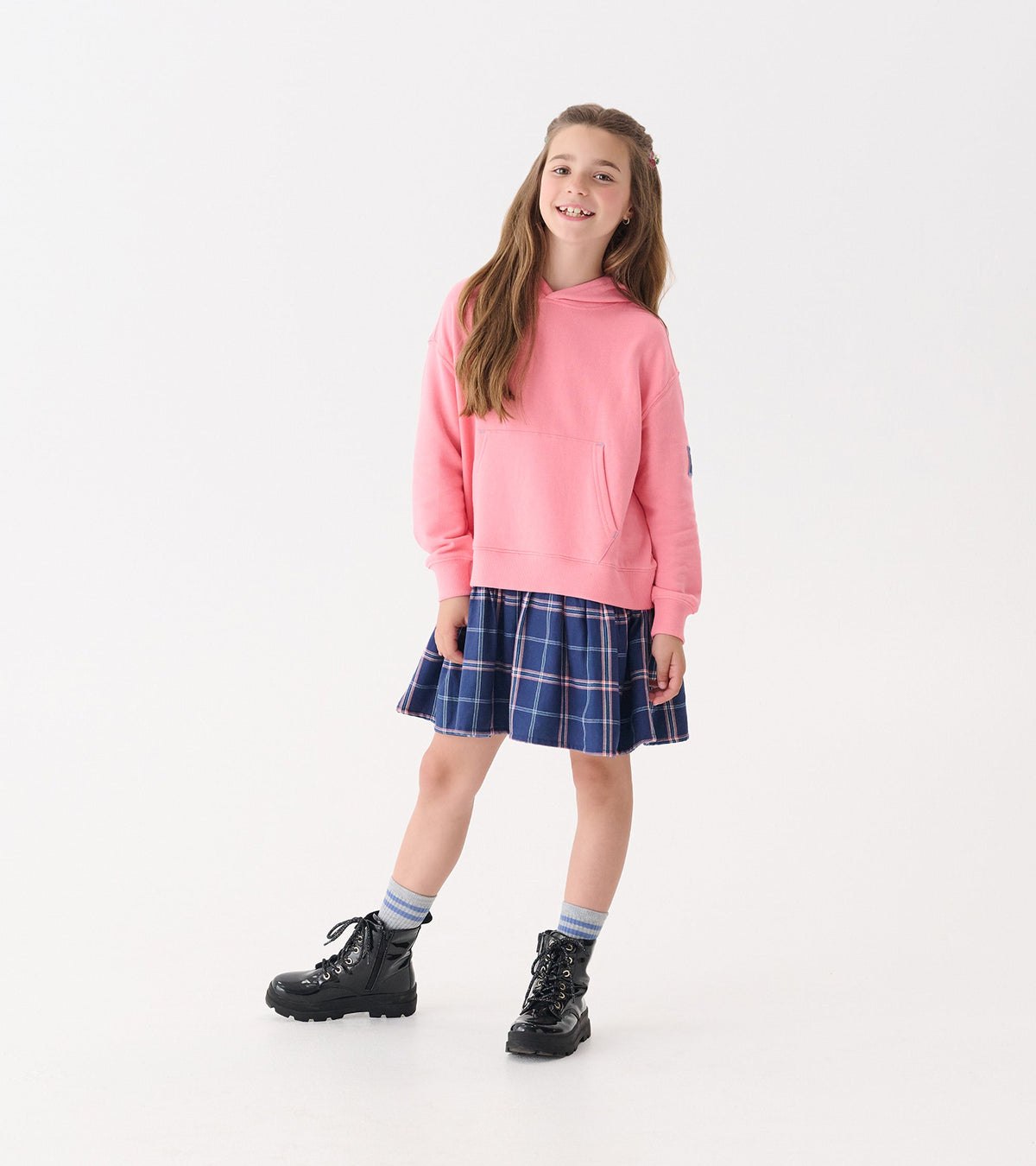 Girls Preppy Plaid Mixed Match Dress - Hatley Girls