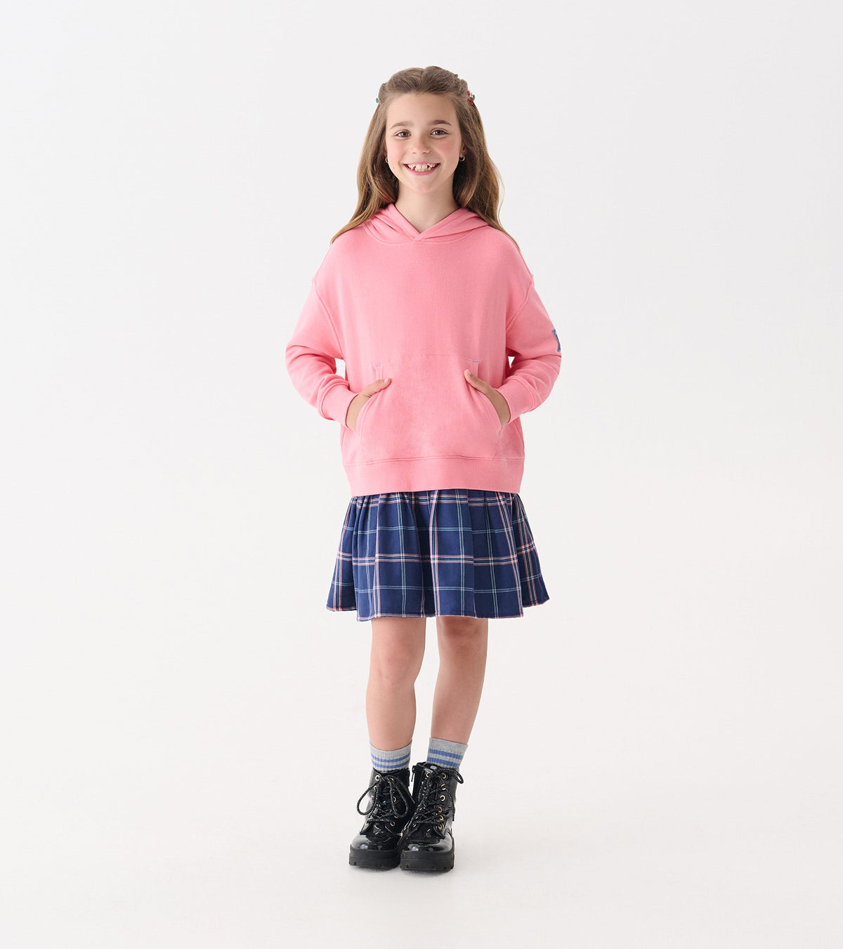 Girls Preppy Plaid Mixed Match Dress - Hatley Girls