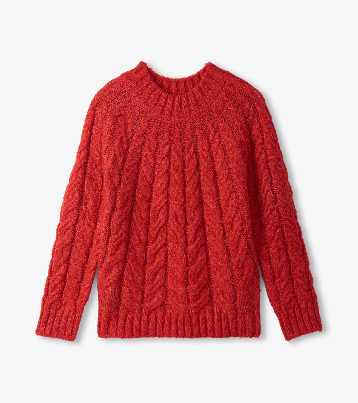 Dylan Cable Knit Sweater - Red - Hatley Women