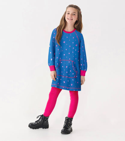 Girls Foil Stars Sweater Dress - Hatley Girls