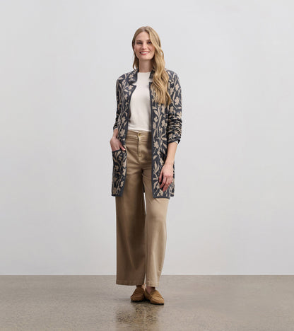 Sweater Blazer - Floral Vines - Hatley Women