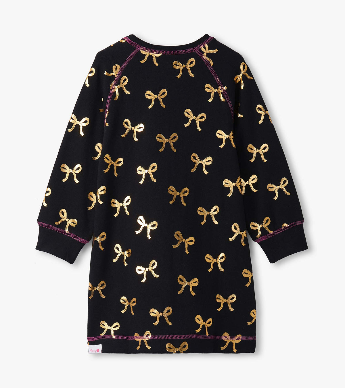 Girls Gold Bows Sweater Dress - Hatley Girls