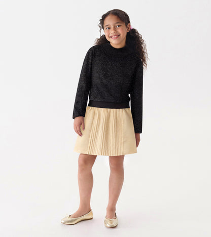 Girls Gold Pleated Fun Skirt - Hatley Girls