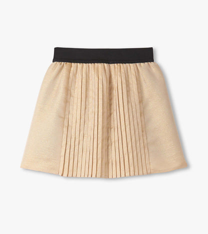 Girls Gold Pleated Fun Skirt - Hatley Girls