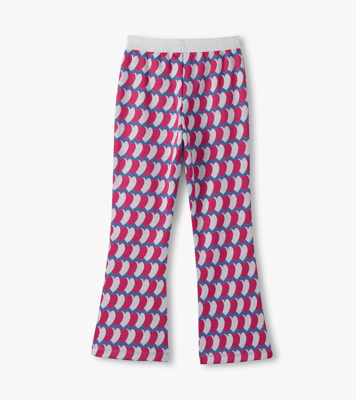 Girls Graphic Hearts Fun Waist Flare Pants - Hatley Girls