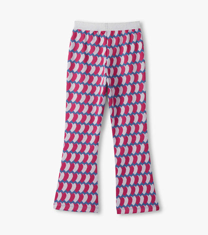 Girls Graphic Hearts Fun Waist Flare Pants - Hatley Girls
