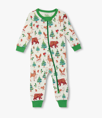 Baby Boys Holiday Animals Cotton Sleeper - Hatley Baby & Toddler