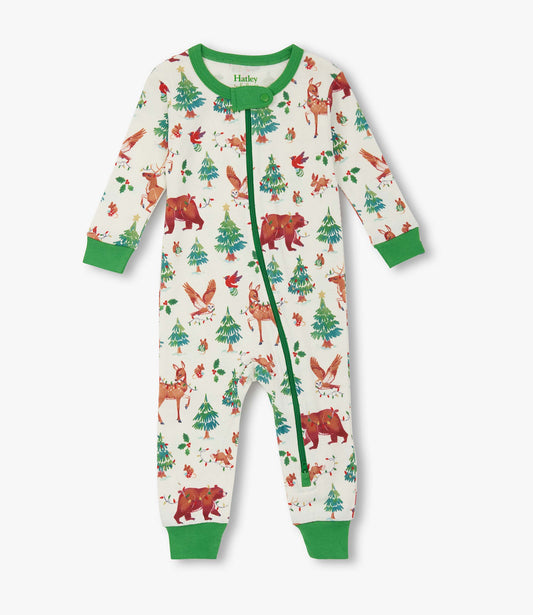 Baby Boys Holiday Animals Cotton Sleeper - Hatley Baby & Toddler