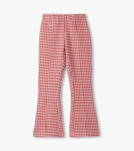 Girls Chex Red Houndstooth Bell Bottoms - Hatley Girls