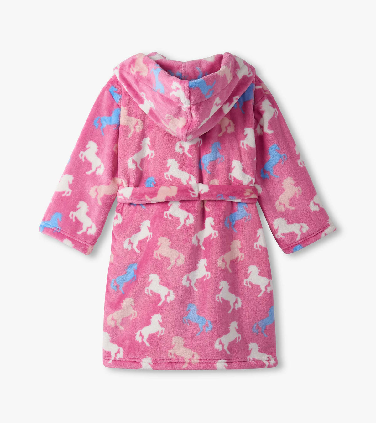 Girls Beautiful Horses Fuzzy Fleece Robe - Hatley Girls