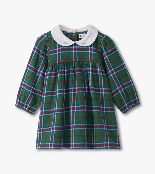 Baby & Toddler Girls Holiday Plaid Puff Sleeve Pinafore - Hatley Baby & Toddler