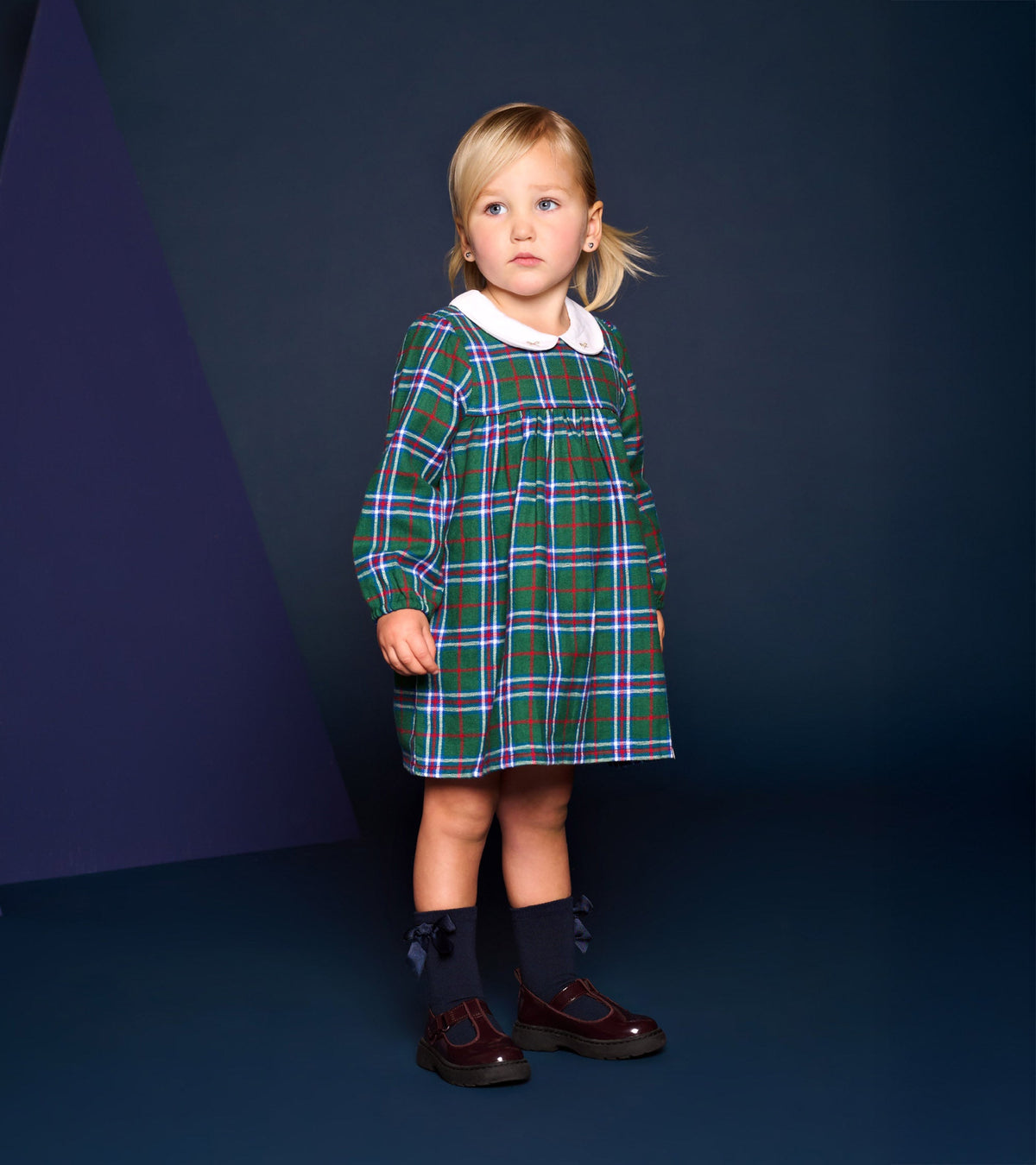 Baby & Toddler Girls Holiday Plaid Puff Sleeve Pinafore - Hatley Baby & Toddler