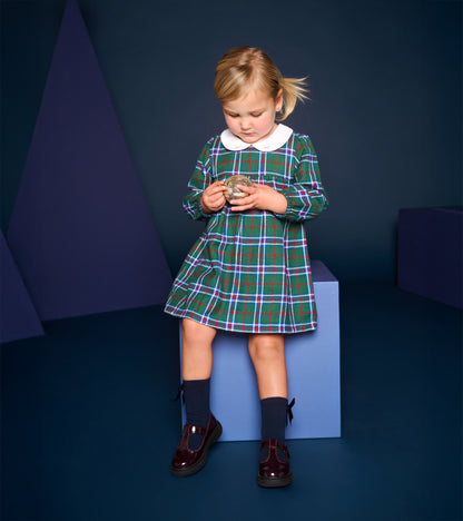 Baby & Toddler Girls Holiday Plaid Puff Sleeve Pinafore - Hatley Baby & Toddler