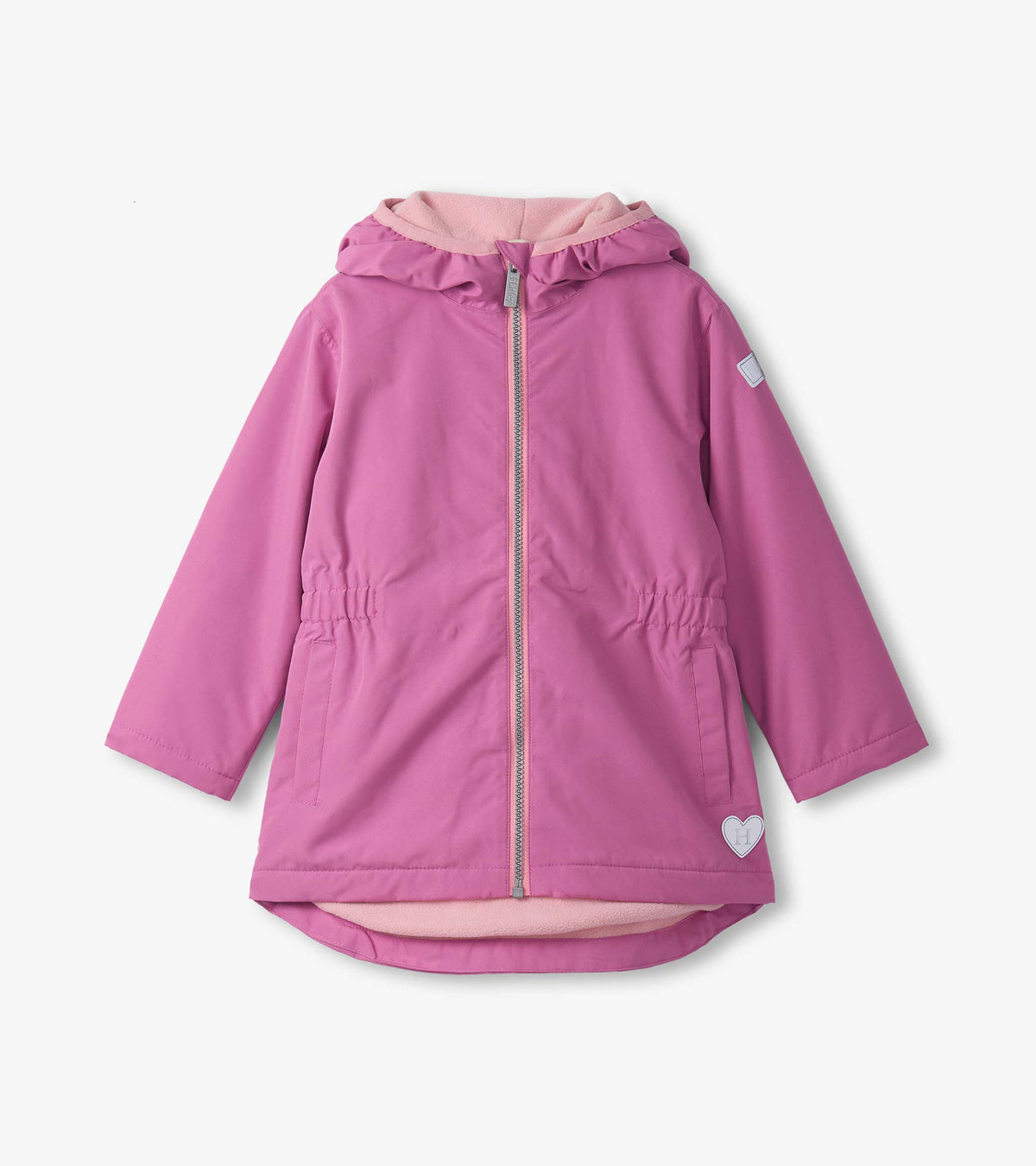 Girls Heart Swans Color Changing Zip-Up Rain Jacket - Hatley Girls