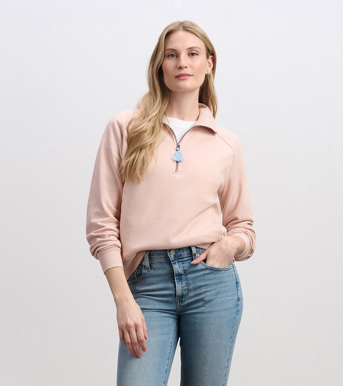 Mock Neck Pullover - Pink - Hatley Women