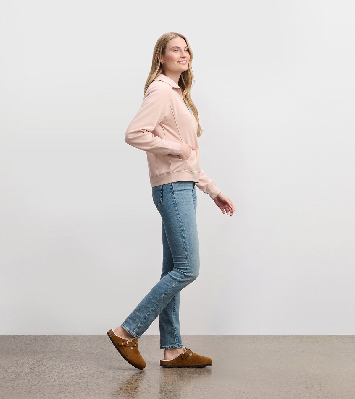 Mock Neck Pullover - Pink - Hatley Women