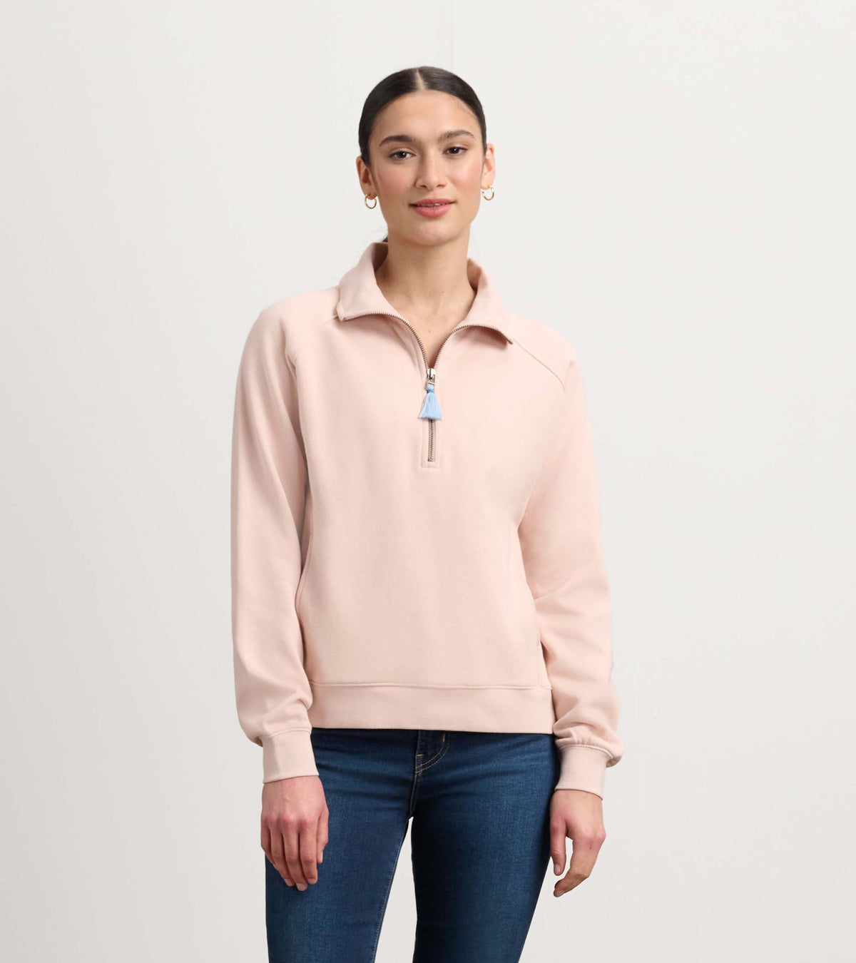 Mock Neck Pullover - Pink - Hatley Women