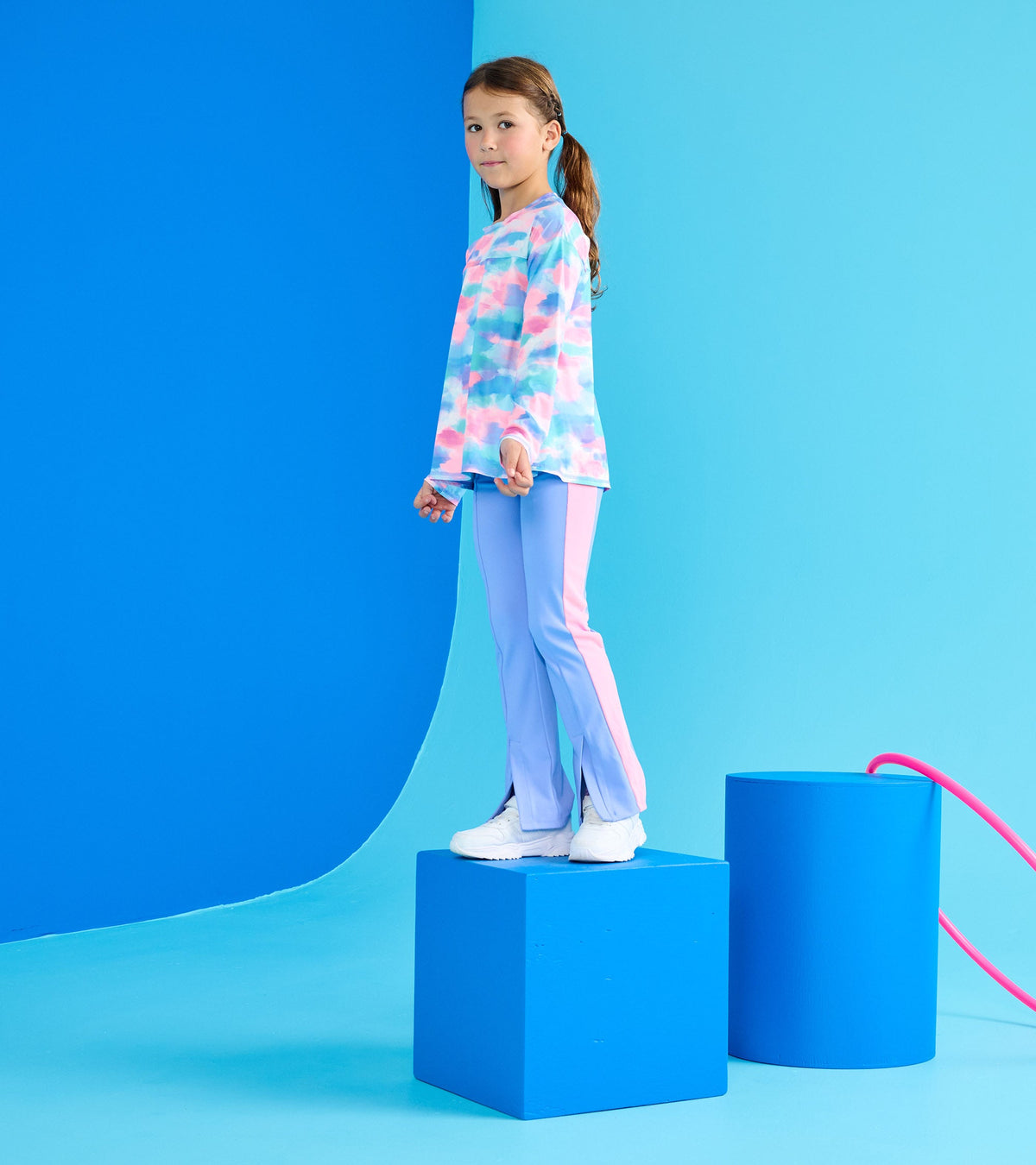 Girls Purple Active Flared Pants - Hatley Girls