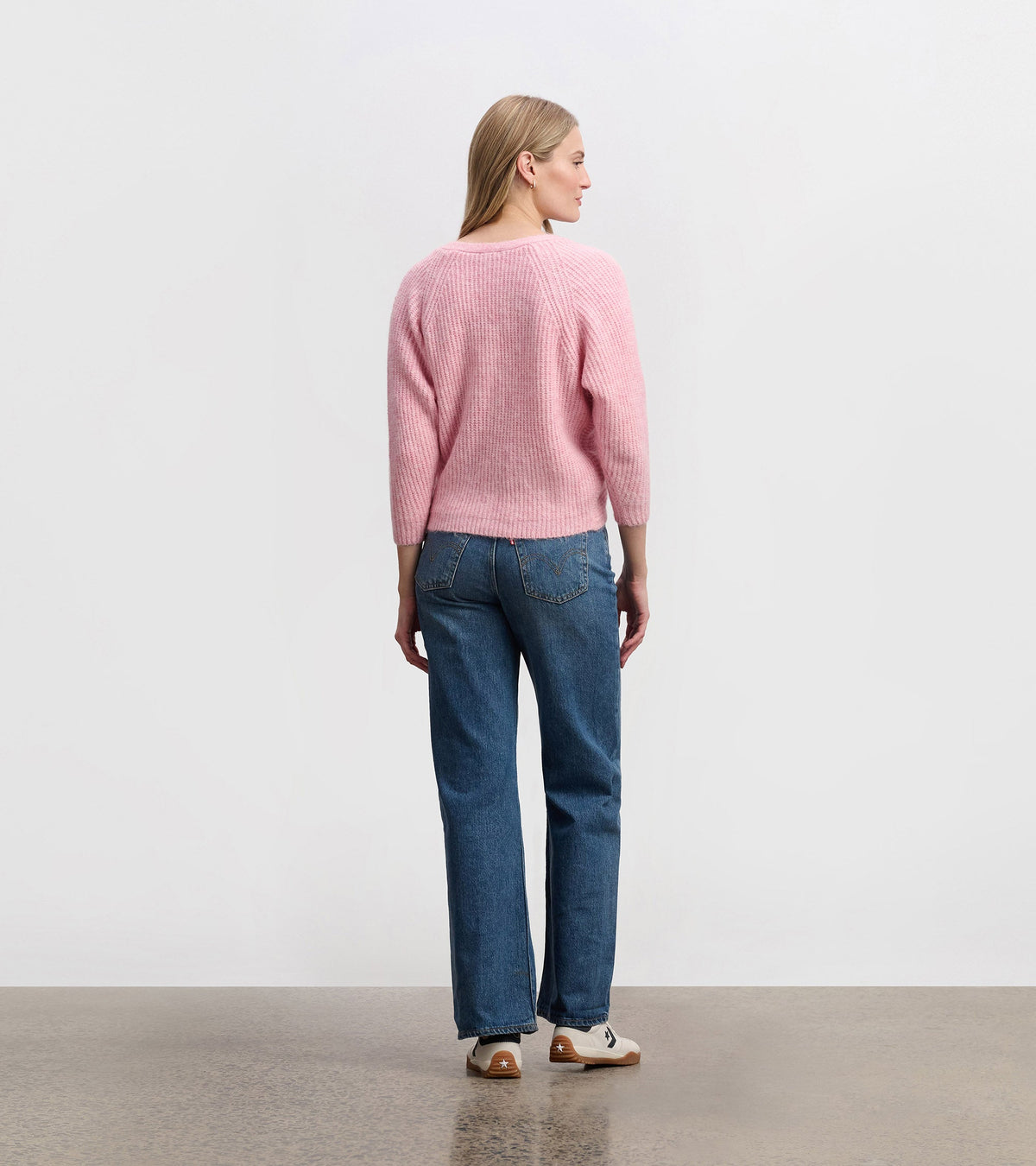 Cross Over Sweater - Pastel Pink - Hatley Women
