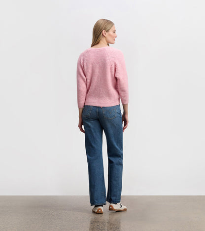 Cross Over Sweater - Pastel Pink - Hatley Women