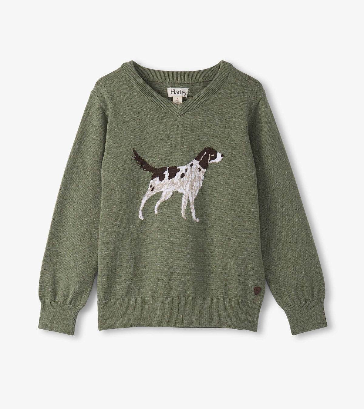 Boys Hunting Dogs V-Neck Sweater - Hatley Boys