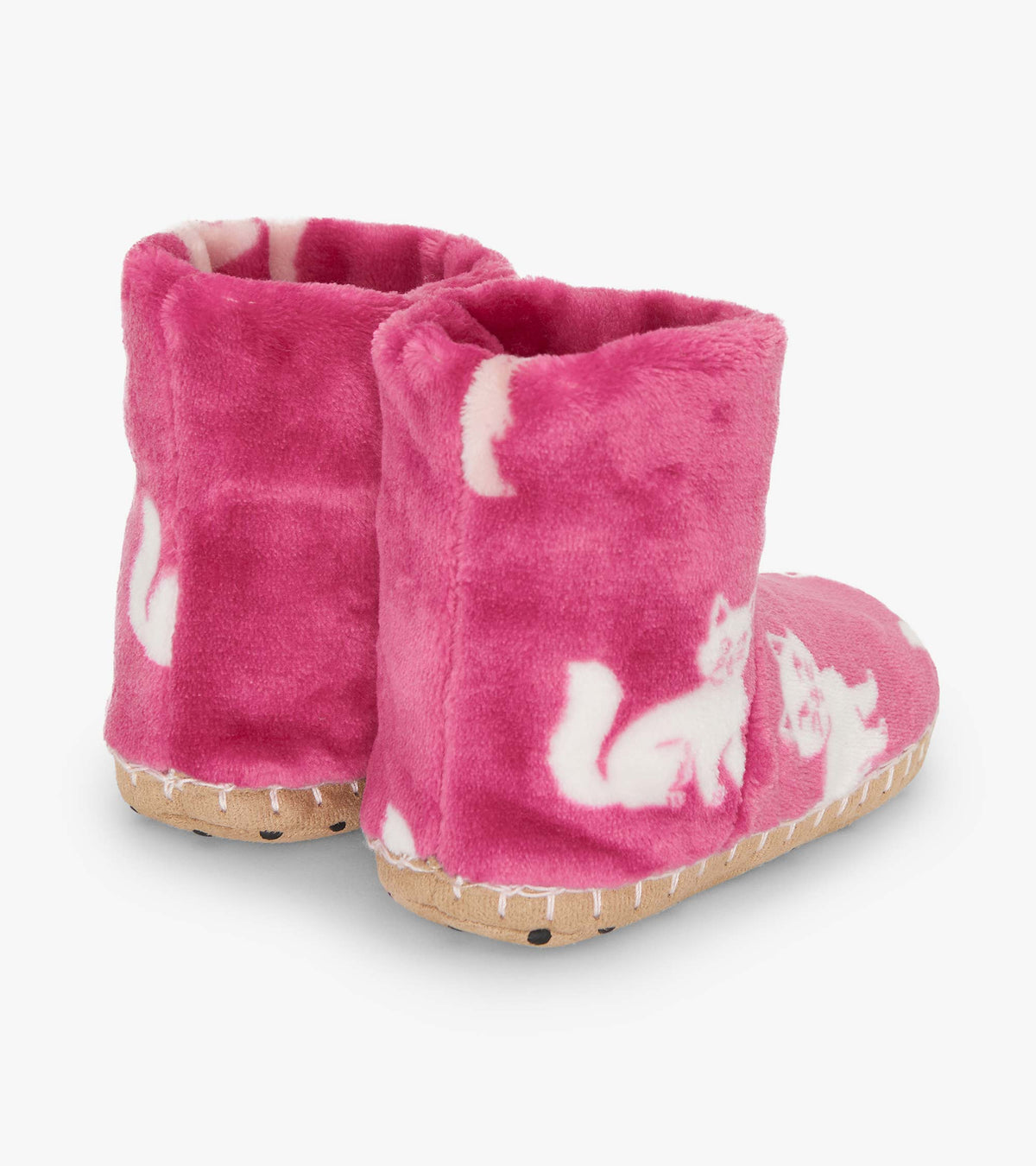 Girls Little Kitties Fuzzy Fleece Slippers - Hatley Girls